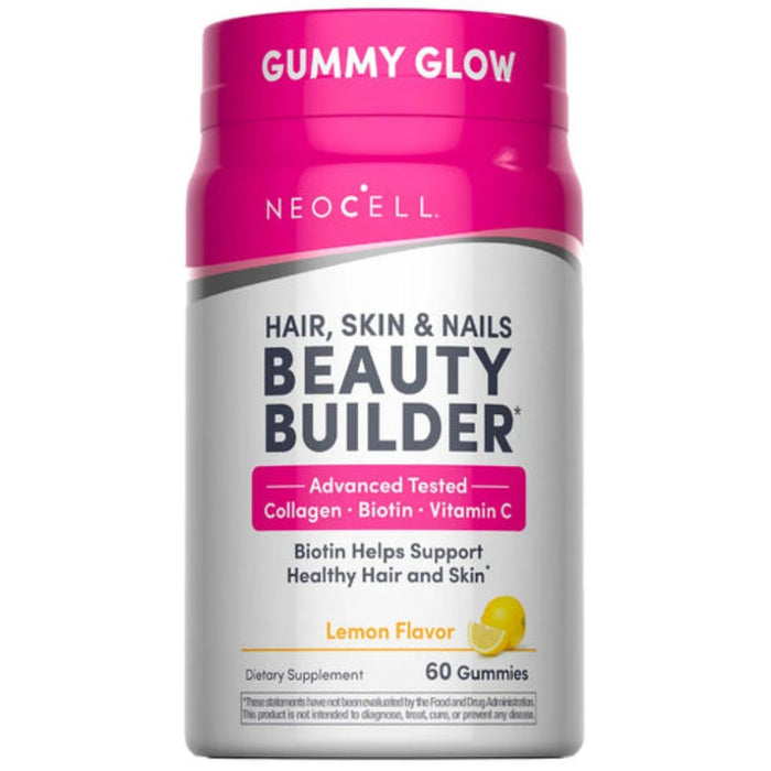 Neocell Beauty Builder To Support Skin, Hair and Nails 60 Gummies Lemon Flavor