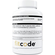 Fitcode Lion's Mane 1000mg Support Memory and Nerve 60 Veg Caps