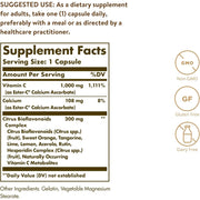 Solgar Ester C 1000mg Vitamin C Cirus Bioflavonoids Complex, Acerola, Rose Hips & Rutin 90 tablets