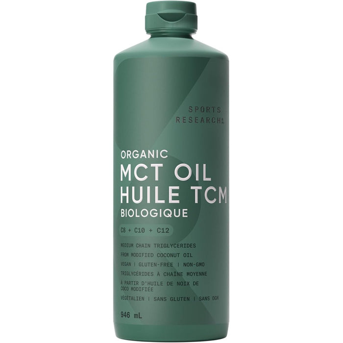 Sports Research Sr Organic Mct Oil C8 + C10+ C12 To Boost Your Energy, Mental Clarity, or Metabolism 946ml