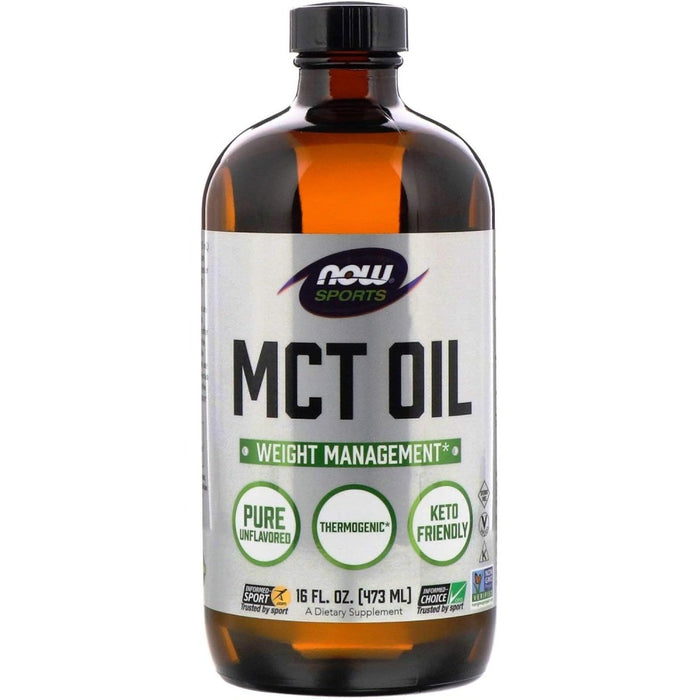 Now Sports Mct Oil To Support Physical and Mental Energy 473ml