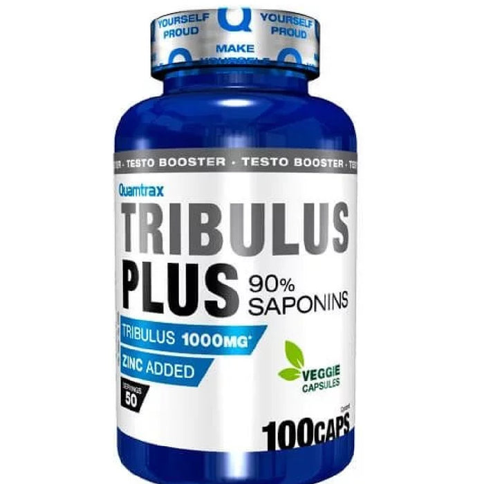Quamtrax Tribulus Plus 1000mg Supportive Ingredients To Help Boost Strength, Vitality, and Overall Performance 100 Veg Caps