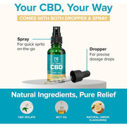 Beyou Cbd Oral Drops Spray 4800mg Lemon Supporting Relaxation,Comfort, and Improved Sleep Quality Flavour 30ml