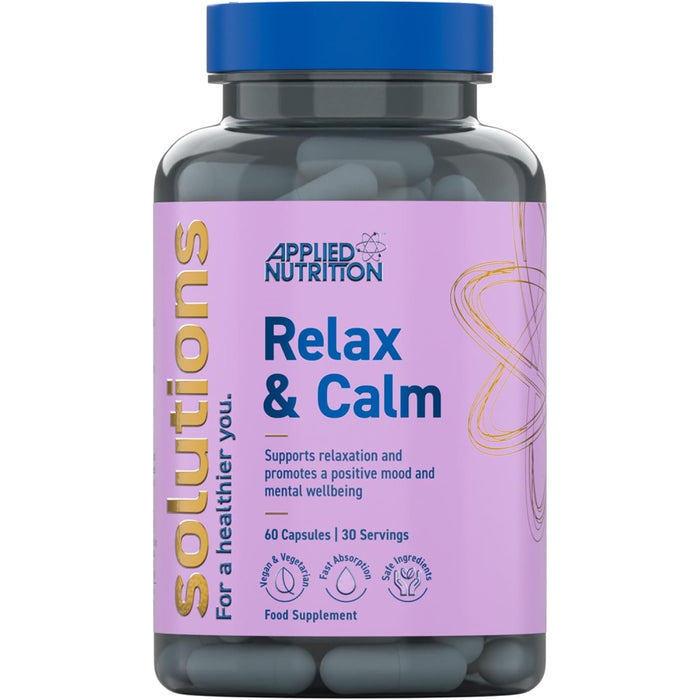 Applied Nutrition Relax & Calm To Reduce Daily Stress, Support The Nervous System, and Promote Restful, Quality Sleep 60 Caps