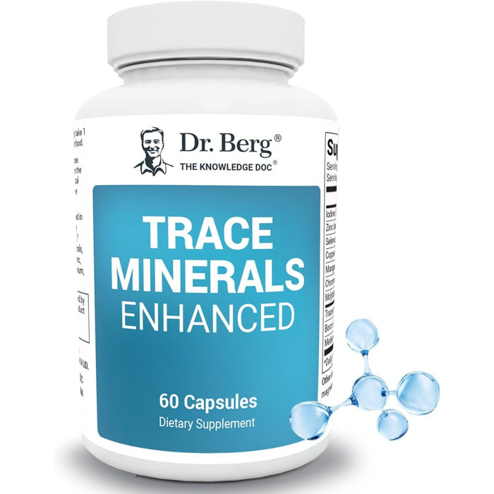 Dr Berg Trace Minerals Enhanced To Support Energy, Immunity, and Cell Health 60 Veg Caps