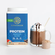 Sunwarrior Protein Powder Mocha Flavor Supports Muscle Building, Recovery and Energy 750g