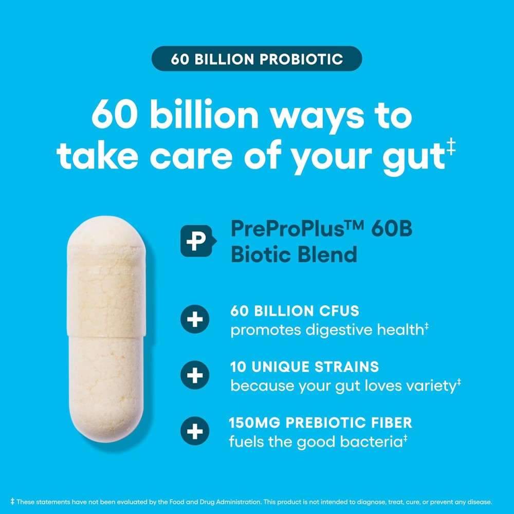 PhySicians Choice Probiotic 60 Billion Probiotic Improve Digestion and Strengthen The Immune System 30 Caps