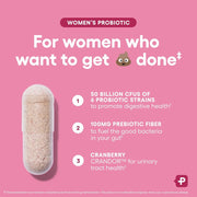 PhySicians Choice Womens Probiotic 50 Billion CFU Boosts the Immune System, Improves Digestive Health, and Supports Women's Health. 30 Caps