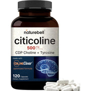Naturebell Citicoline 500mg To Support Brain Health, Memory, and Cognitive Performance 120 caps