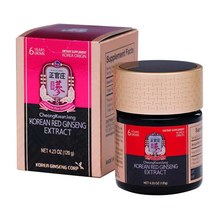 CheongKwanJang Korean Red Ginseng To Support Energy, Strengthen Immunity, Improve Focus, and Enhance Overall Vitality Extract120g