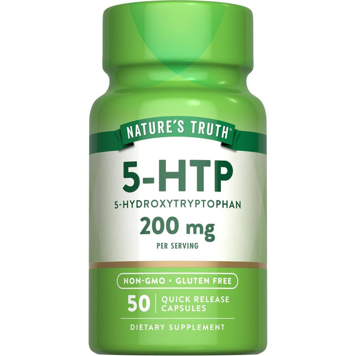 Natures Truth 5 HTP 200mg Supports Your Mental and Emotional Health 50 Capsules