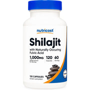 Nutricost Shilajit 1000mg Helps Boost Energy, Support Brain Function, Strengthen Immunity, and Enhance Overall Vitality120 Caps