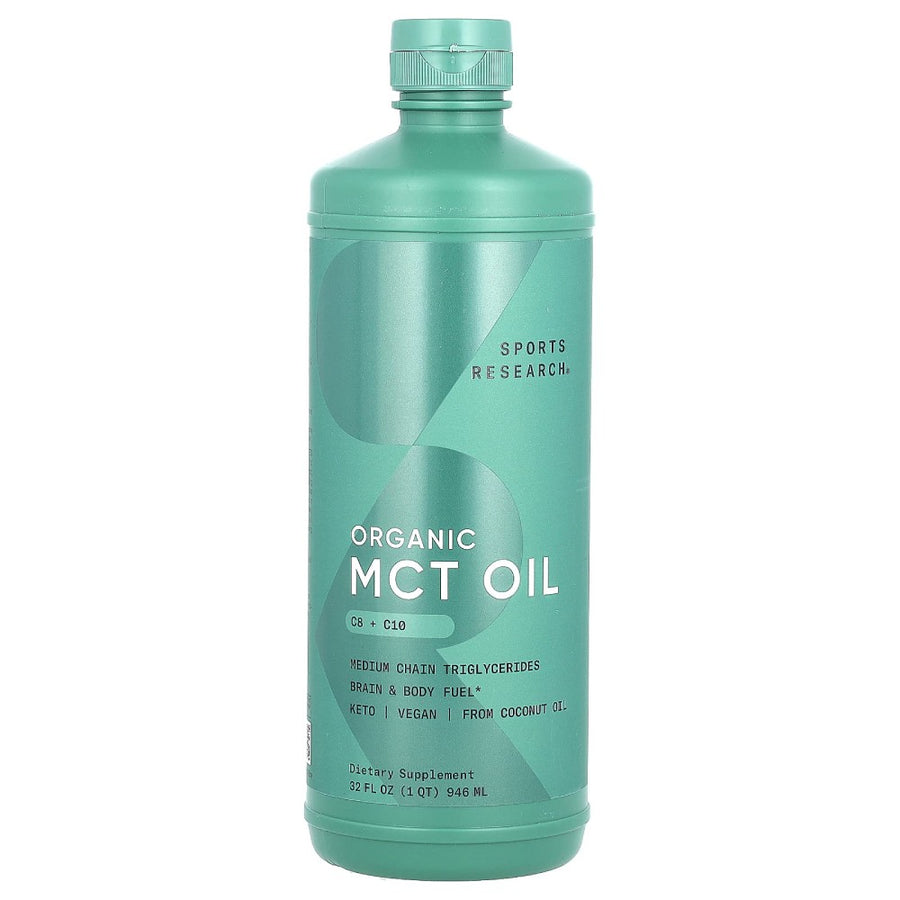 Sports Research Sr Organic Mct Oil C8 + C10 Enhance Physical Performance and Increase Energy 946ml