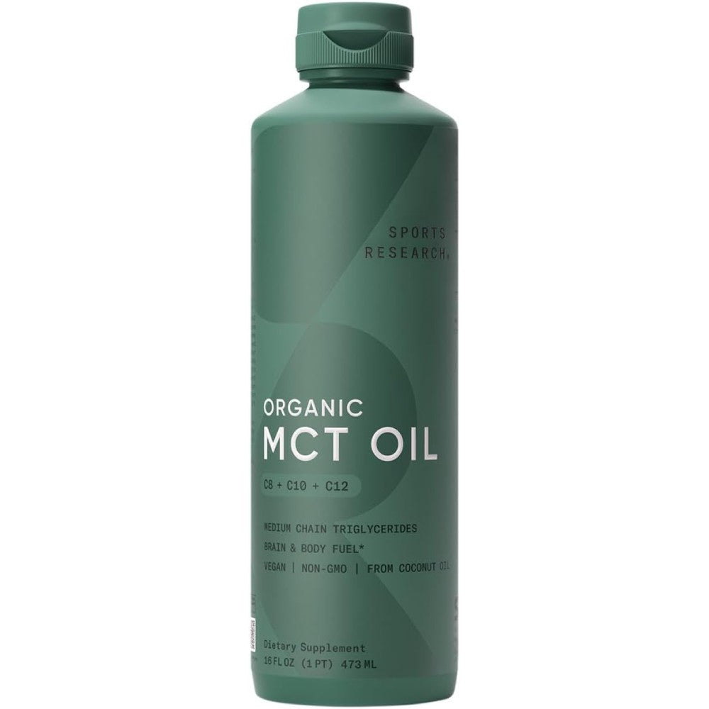Sports Research Sr Organic Mct Oil C8 +C10 + C12 Supports Immunity and Digestive Health 473ml