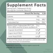 Sports Research Sr Organic Mct Oil C8 +C10 + C12 Supports Immunity and Digestive Health 473ml