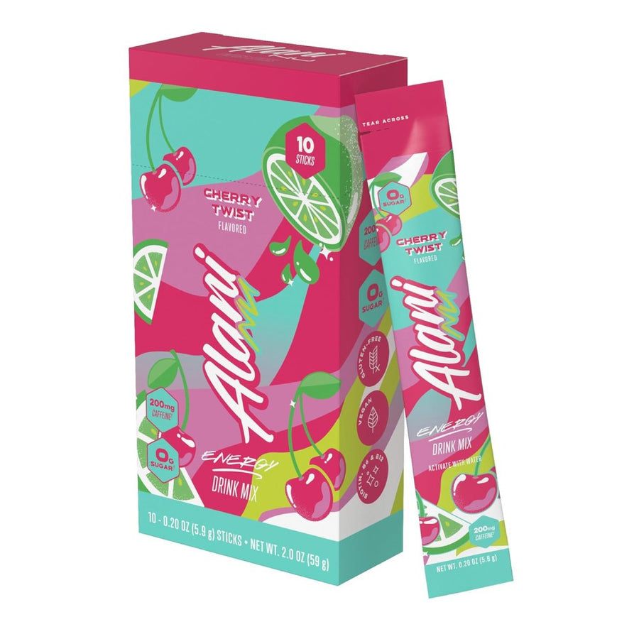 Alani Energy Drink Mix To Support Activity and Focus Without Feeling Tired or Suddenly Collapsing Cherry Twist Flavor 10 Sticks Default Size