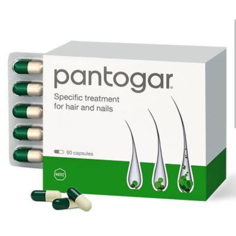 Pantogar Specific Treatment For Hair and Nails To Help Reduce Hair Loss, Improve Thickness and Shine, and Combat Brittle Nails 90 Caps