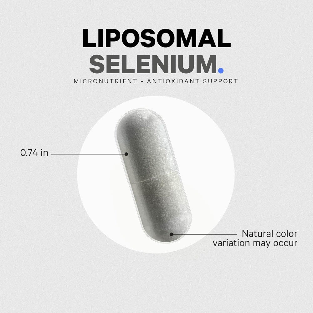 Codeage Liposomal Selenium 200mg Supports Immune Health, Thyroid Function, Cardiovascular Wellness, and Cellular Protection Against Oxidative Stress 180 Veg Caps