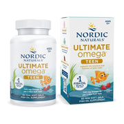 Nordic Naturals Ultimate Omega Teen 1120mg Omega3 To Support Their Overall Health, Mental and Physical, During The Growth Phase 60 Mini Softgels Strawberry Flavor