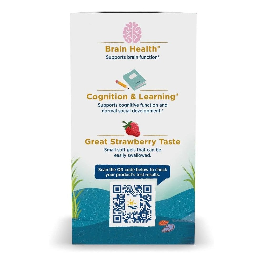 Nordic Naturals Ultimate Omega Teen 1120mg Omega3 To Support Their Overall Health, Mental and Physical, During The Growth Phase 60 Mini Softgels Strawberry Flavor