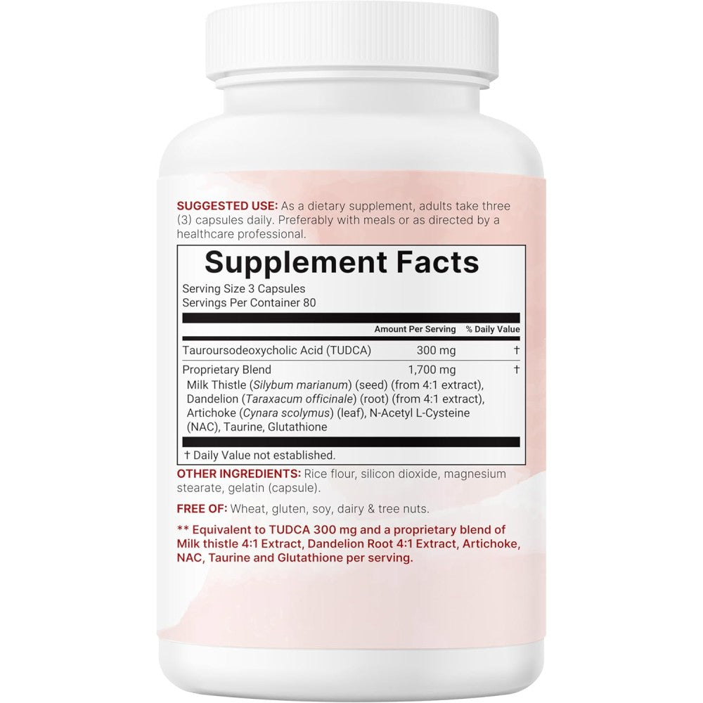 MicroIngredients Tudca 2000mg Support Liver Health, Detoxification, and Overall Digestive Function 240 Caps