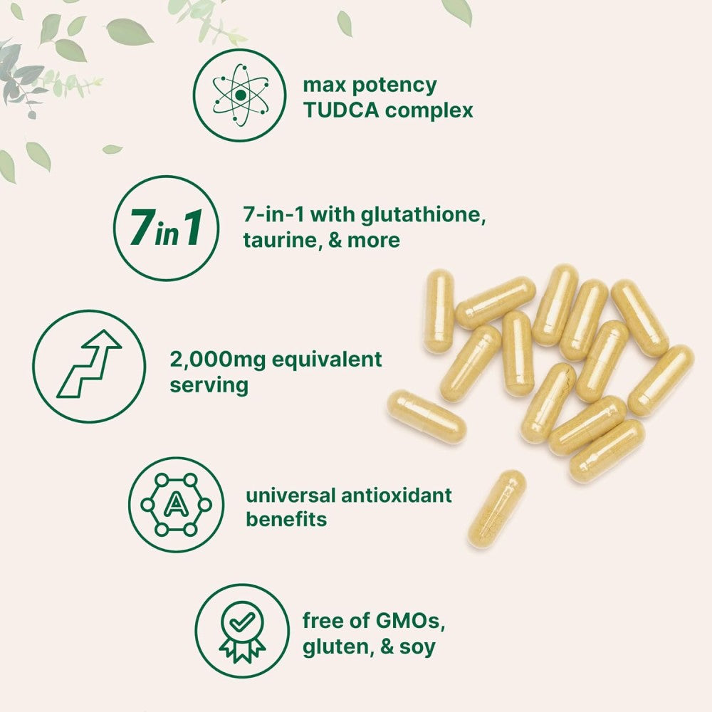 MicroIngredients Tudca 2000mg Support Liver Health, Detoxification, and Overall Digestive Function 240 Caps