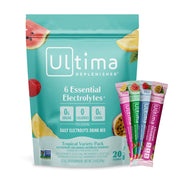 Ultima Replenisher 6 Essential Electrolytes To Replace What Your Body Loses During Exercise and Daily Activity 20 Stick Pack Tropical Variety Pack Flavor
