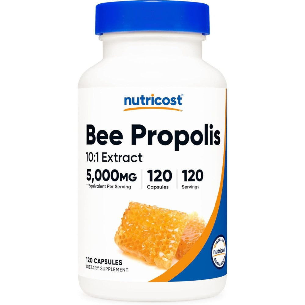 Nutricost Bee Propolis 5000mg Helps Boost Immunity, Fight Infections, and Support Overall Health120 Caps