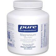 Pure Encapsulations Magnesium Glycinate Supports Stress Relief, Sleep, Heart, Nerves, Muscles, and Metabolism 180 Capsules