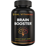 Vital Vitamins for Memory and Focus, Clarity & Brain Support includes Vitamin B12, Gingko Biloba & DMAE 30 Capsules