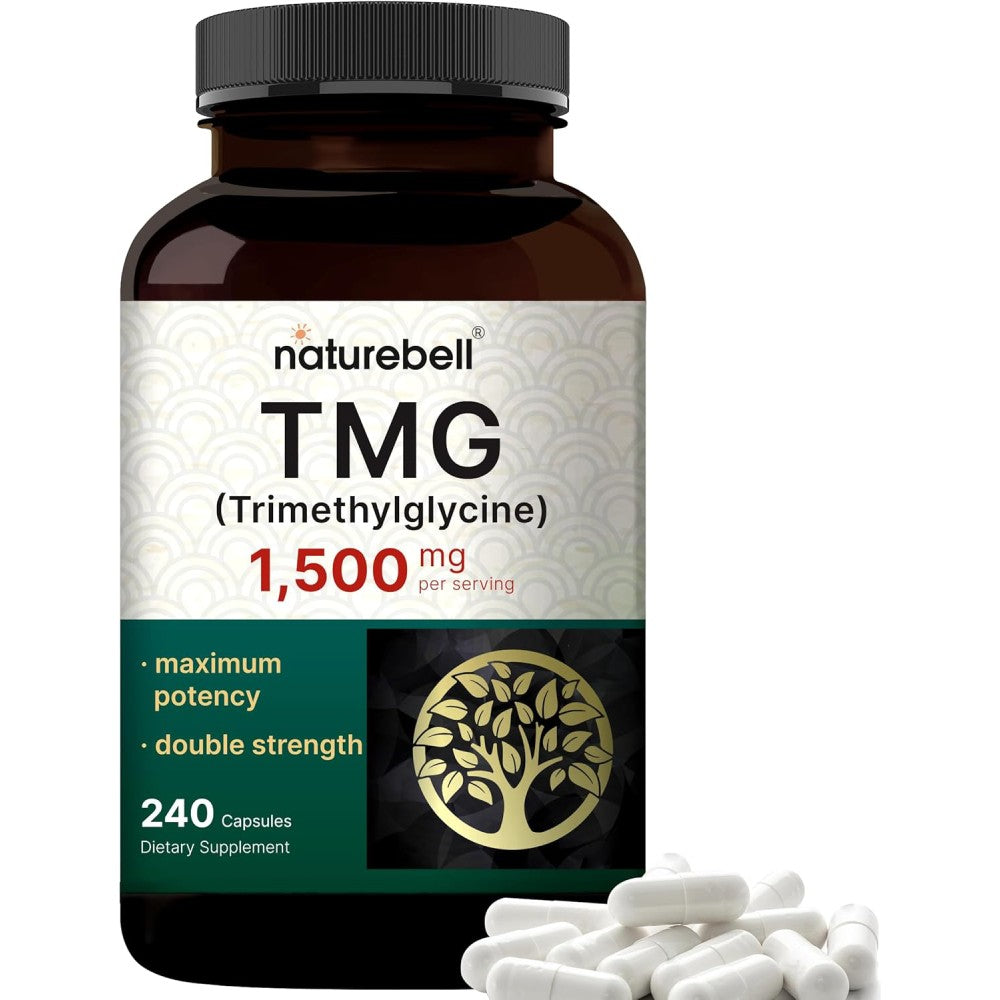 Naturebell Tmg 1500mg To Support Liver Health, Boost Energy Levels, and Enhance Brain Function 240 Caps