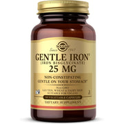 Solgar Gentle Iron Bisglycinate 25mg To Support Healthy Iron Levels 90 Veg Caps