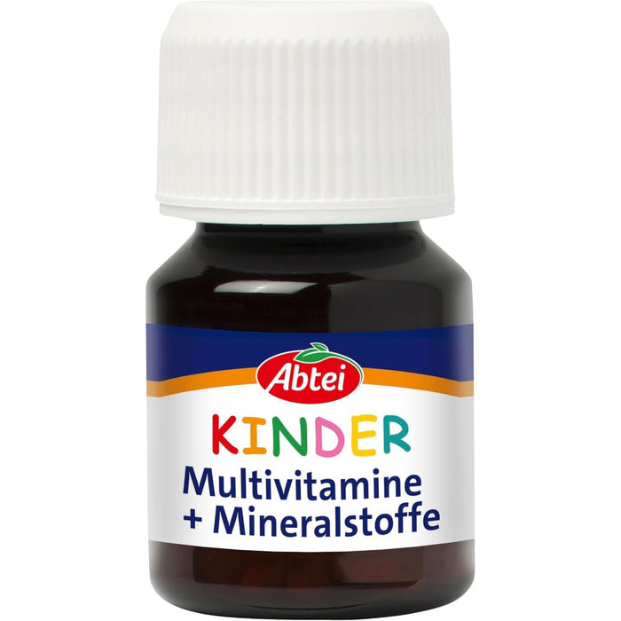 Abtei Kinder Multivitamine + Mineralstoffe Help Strengthen Immunity, Boost Energy, and Support Healthy Development of Bones, Teeth, and Cognitive Functions 75 Caps
