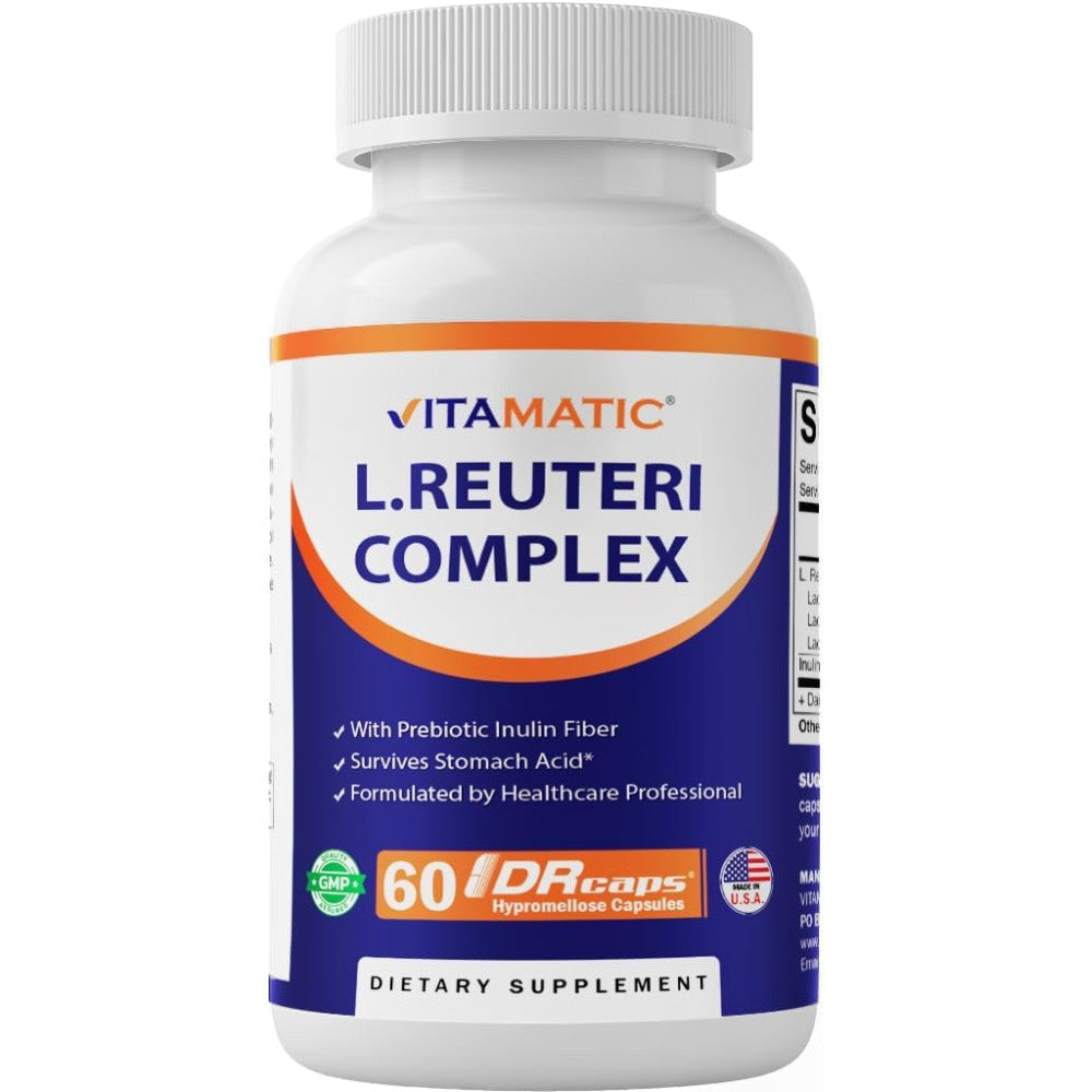 Vitamatic L Reuteri Complex To Boost Energy, Support Nervous System Function 60 Caps