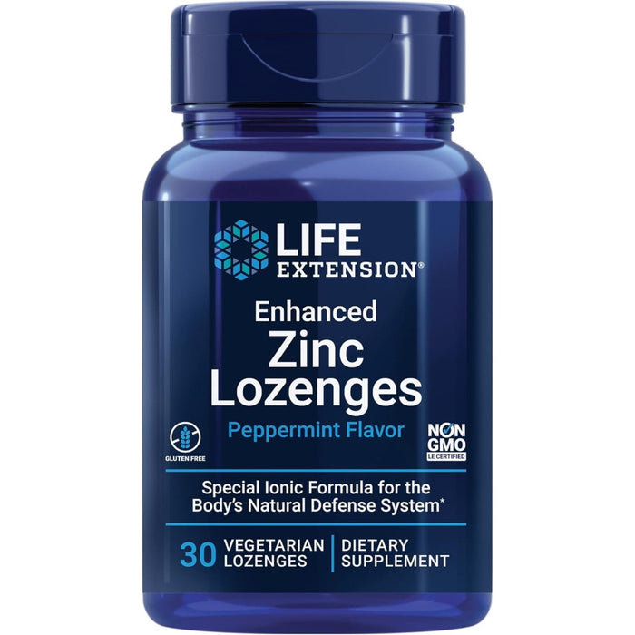 Life Extension Zinc Lozenges To Nourish The Body and Defend Overall Wellness 60 Veg Caps Citrus Orange Flavor