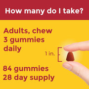 Nature Made Advanced Multi 50+ For Him Support Heart Health, Bone Strength, Energy, and Immunity, Promoting Vitality and Overall Wellness 84 Gummies Tropical Pineapple Flavor
