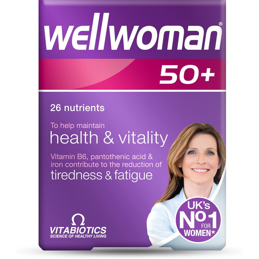 Vitabiotics Wellwoman 26 Nutrients 50+ To Support Energy Levels, Heart Health, Bone Strength, and Overall Wellbeing During and After Menopause 30 Caps