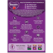 Bassetts Women Multivitamin & Multiminerals Supporting Overall Health, Energy, and the Wellness of Hair, Skin, and Nails 30 Pastilles Raspberry Flavour