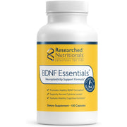 Researched Nutritionals Bdnf Essentials Helping To Enhance Focus, Improve Memory, and Support Overall Neurological Health Naturally 120 Caps