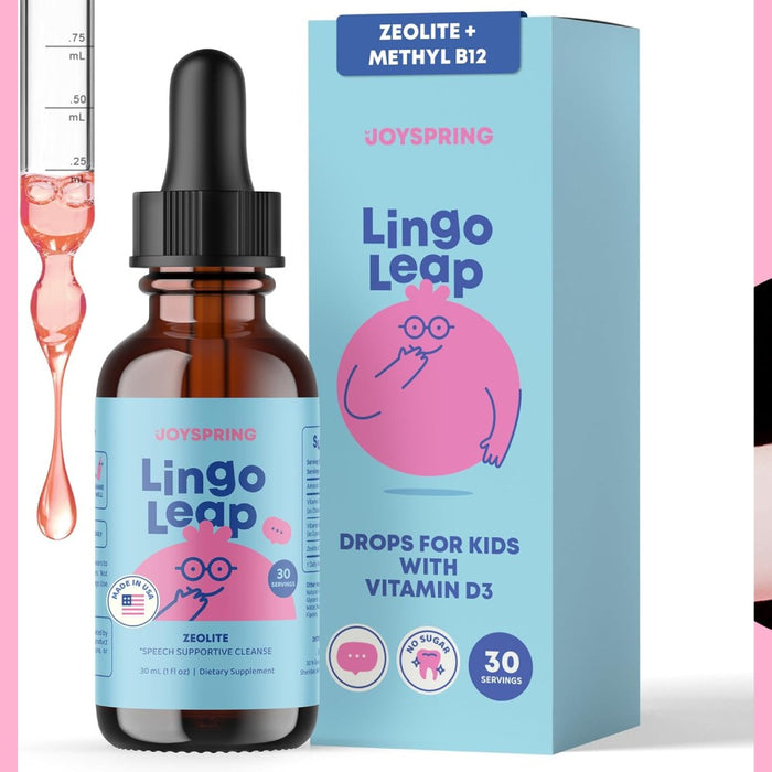 Joyspring Lingo Leap Zeolite+Methylated B Vitamins To Support Overall Wellness, Energy Levels, and Nervous System Function 30ml