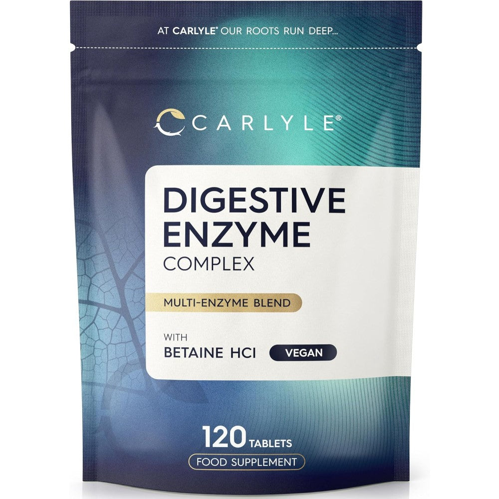 Carlyle Digestive Enzymes Complex To Support Healthy Digestion and Improved Nutrient Absorption 120 Tablets