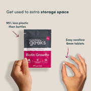 Nutrition Geeks Zinc + Selenium Biotin Growth To Support Overall Health, Immunity, and Beauty From Within 180 Tablets