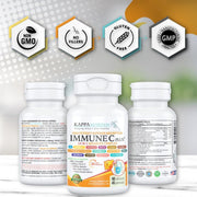 Kappa Nutrition Immune C Plus 14in1 ADvanced Complex To Support the Immune System and Overall Health To Help the Body Combat Stress and Boost Daily Energy and Vitality 90 Caps