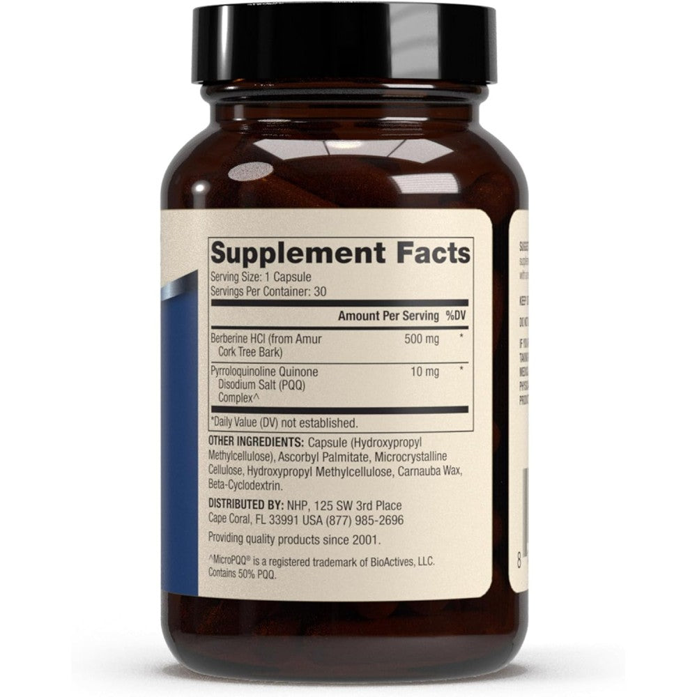 Dr Mercola Berberine And Micropqq Advanced To Help Maintain Healthy Blood Sugar Levels, Support Cardiovascular Health, and Promote Overall Wellness 30 Caps