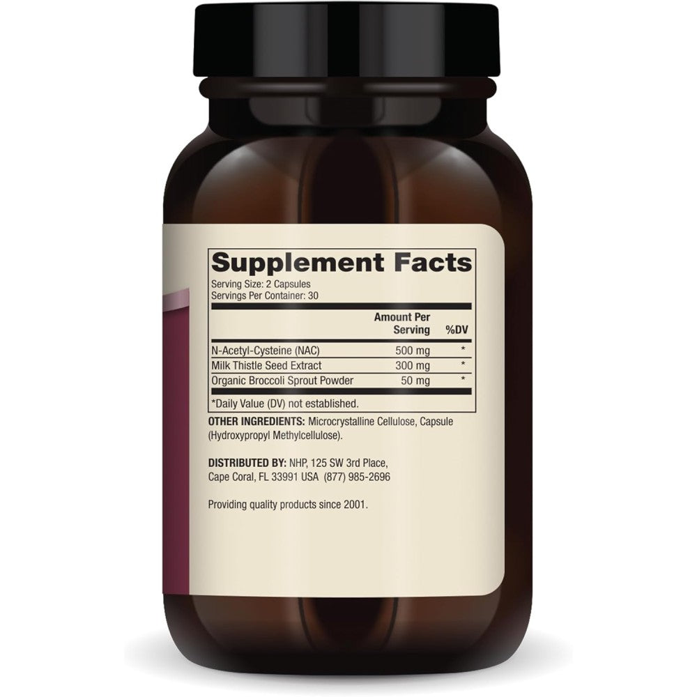 Dr Mercola Nac With Milk Thistle 500mg To Support Liver Health and Promote the Body’s Natural Detoxification Processes 60 Caps