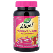 Natures Way Alive Womens Gummy Multivitamin To Support Women’s Daily Health This Supplement Helps Promote Energy, Immune Support, Healthy Skin, Hair, and Nails 60 Gummies