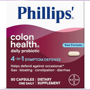 Phillips Colon Health Daily Probiotic To Support Digestive Health and Maintain a Healthy Balance of Gut Bacteria 90 Caps
