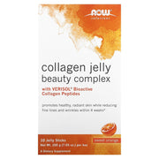 Now Solutions Collagen Jelly Beauty Complex 10 Jelly Sticks Sweet Orange Flavor 200g
