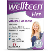 Vitabiotics Wellteen Her To Help Maintain Vitality & Wellness 25 Nutrients 30 Tablets