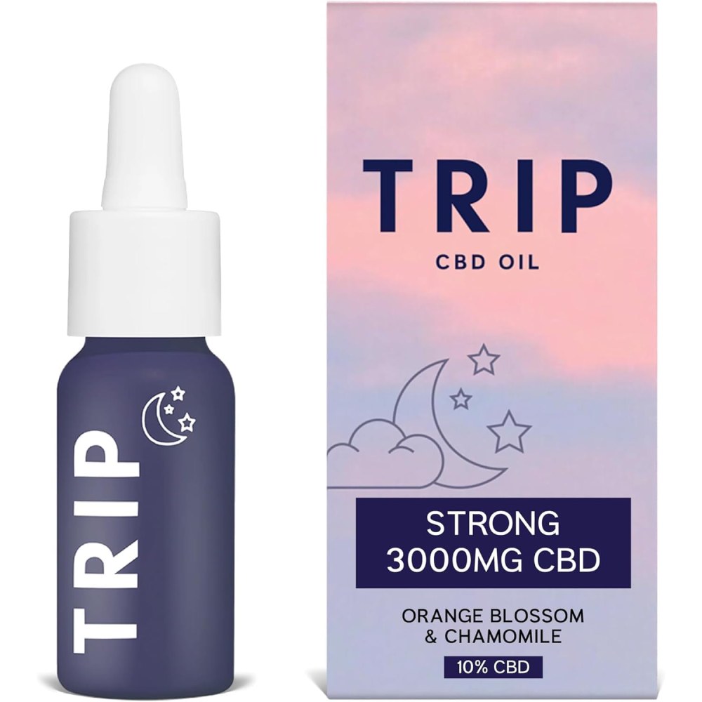 Trip Dream Drops 3000mg CBD Helps Relax and Calm the Body and Mind Orange Blossom & Chamomile 30ml